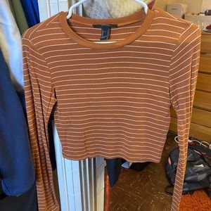 Cropped orange long sleeve